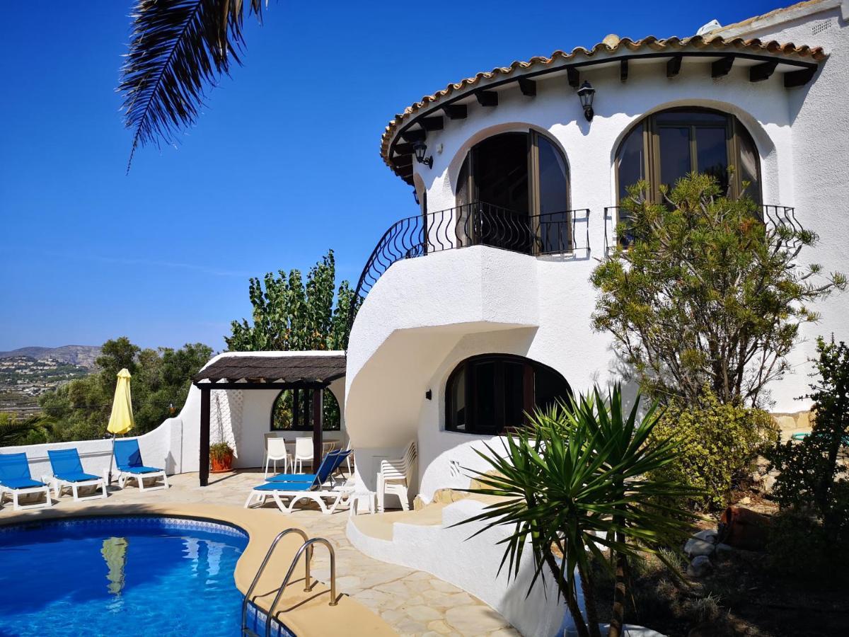 La Madrugada - Luxury Moraira Villa With Sea Views And Private Heated Pool ภายนอก รูปภาพ